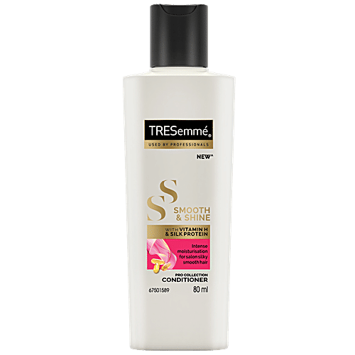 Tresemme Smooth & Shine Pro Collection Conditioner - Vitamin H & Silk Protein, Intense Moisturisation, 80 ml Bottle Intense Moisturisation