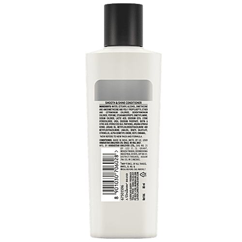 Tresemme Smooth & Shine Pro Collection Conditioner - Vitamin H & Silk Protein, Intense Moisturisation, 80 ml Bottle Intense Moisturisation
