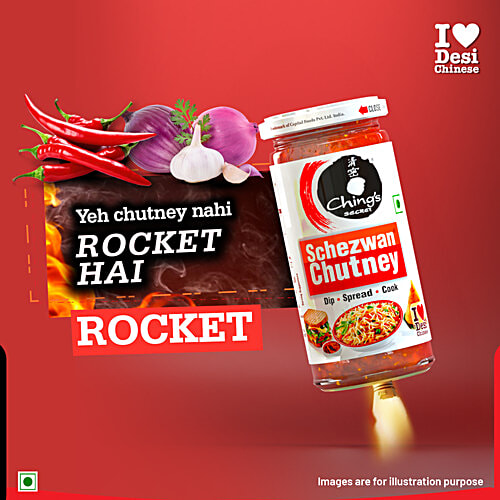 Ching's Secret Schezwan Chutney, 250 g  Spicy & Tangy, Dip Spread Cook