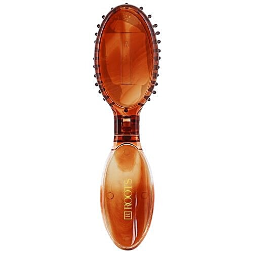 Roots Small Cushion Brush With Mirror RTS50, 1 pc Pouch 
