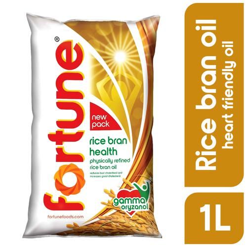 Buy Fortune Refined Oil Rice Bran 1 Ltr Pouch Online At Best Price