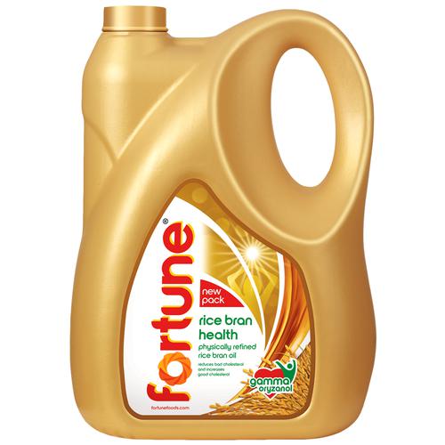 Fortune  Refined Oil - Rice Bran, 5 L Can 