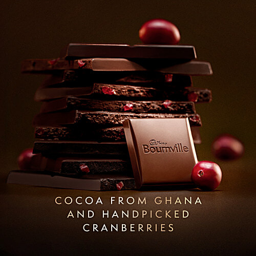 Cadbury Bournville Cranberry 50% Dark Chocolate Bar, 78 g  
