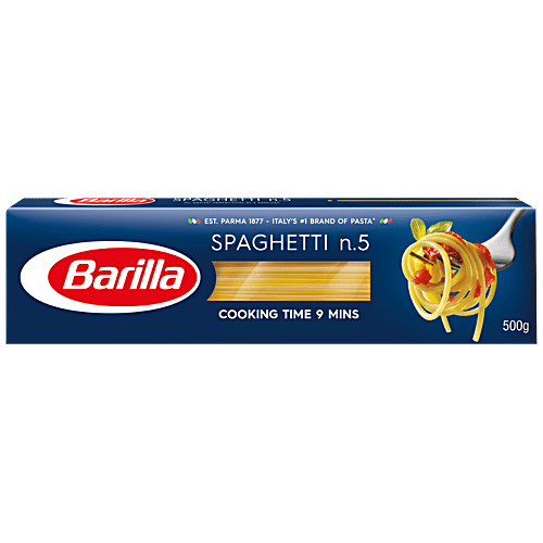 Barilla Durum Wheat Pasta - Spaghetti N.5, 500 g Carton 