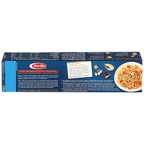 Barilla Durum Wheat Pasta - Spaghetti N.5, 500 g Carton 