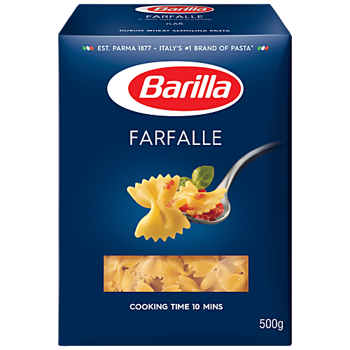 Barilla Durum Wheat Pasta - Farfalle, 500 g Carton 