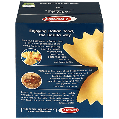 Barilla Durum Wheat Pasta - Farfalle, 500 g Carton 
