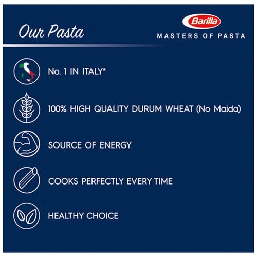 Barilla Durum Wheat Pasta - Penne Rigate, 500 g Carton No Maida, Source of Energy