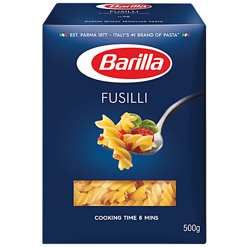 Barilla Durum Wheat Pasta - Fusilli, 500 g Carton 