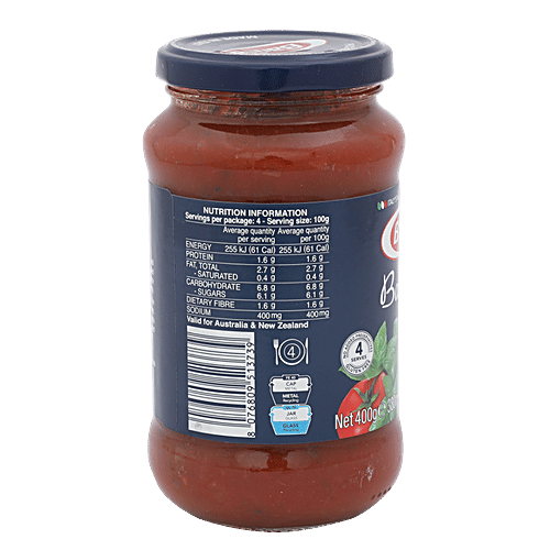 Barilla Pasta Sauce - Basilico, 400 g Jar 