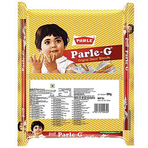 Parle G Original Gluco Biscuits, 800 g Pouch 