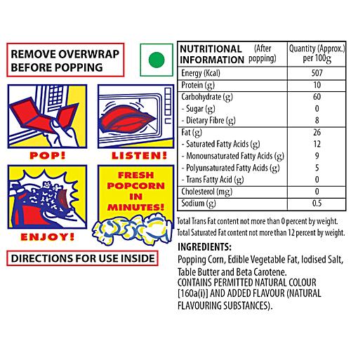 ACT II Microwave Popcorn - Butter, 99 g Pouch 