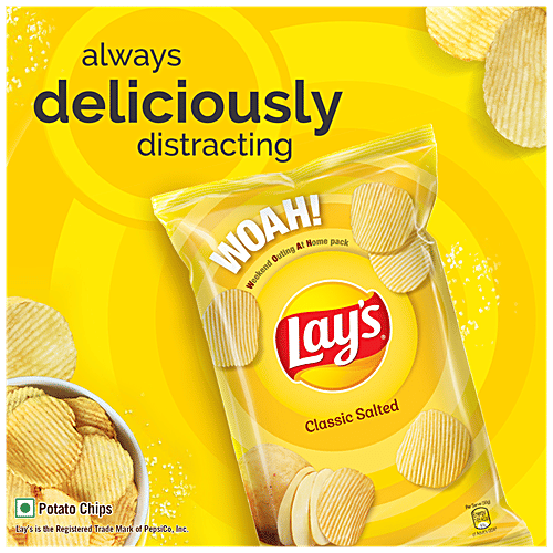 Buy Lays Potato Chips Classic Salted 52 gm Online at Best Price. of