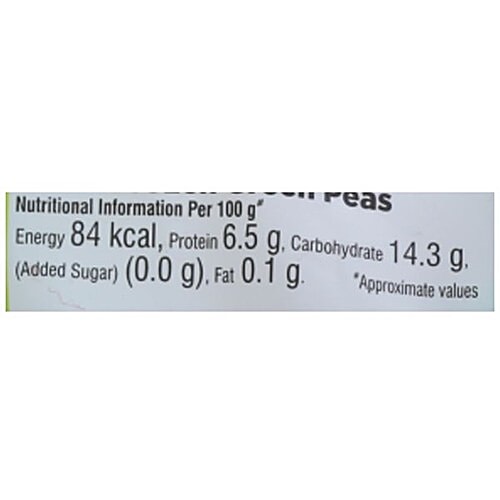 Safal Frozen - Green Peas, 1 kg Pouch Free from Added Preservatives or Additives