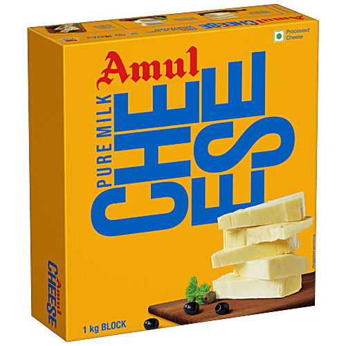 Buy Amul Processed Cheese Block 1 kg Carton Online at Best Price of