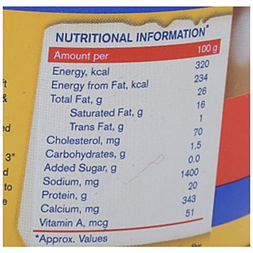 Amul Processed Cheese, 400 g Tin 