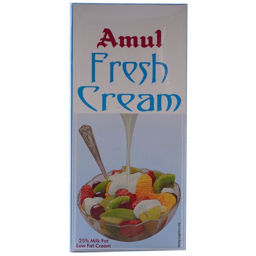 Amul Cream -Fresh, 1 L Carton 25% Milk Fat