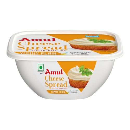 Amul Cheese Spread - Yummy Plain, 200 g Tub 