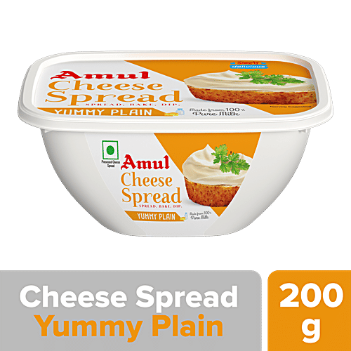 Buy Amul Processed Cheese Spread Yummy Plain, Made from 100 Pure
