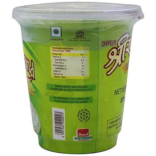 Buy Amul Shrikhand Elaichi 500 Gm Cup Online At Best Price bigbasket