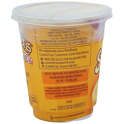 Amul Kesar Shrikhand, 500 g Cup 