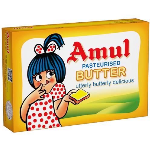 Amul Pasteurised Butter, 100 g Carton Zero Added Sugar