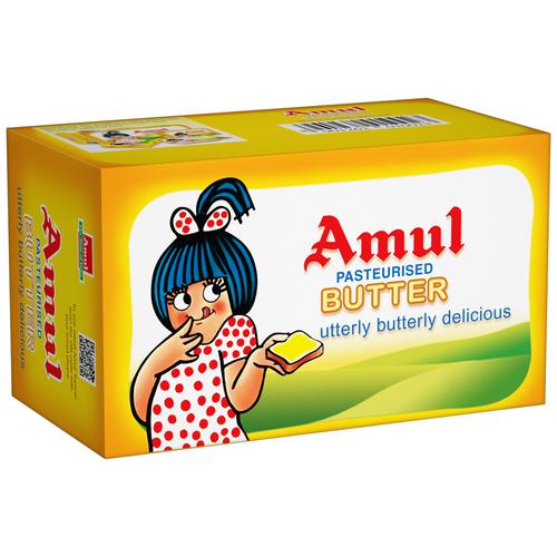 Amul Pasteurised Butter, 500 g Carton Zero Trans Fat, Zero Added Sugar