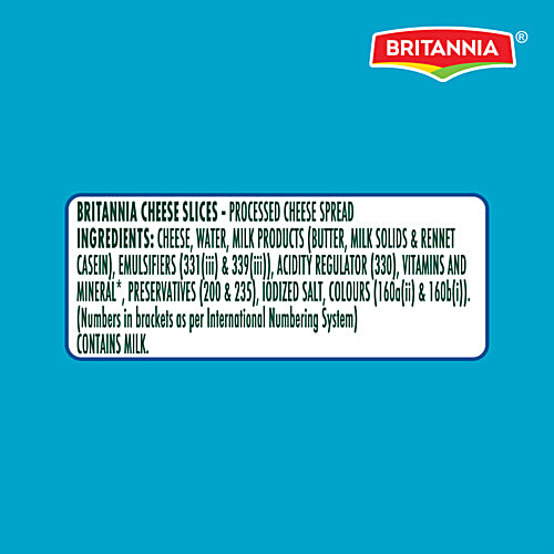 Britannia Cheese Slice, 100 g Pouch 