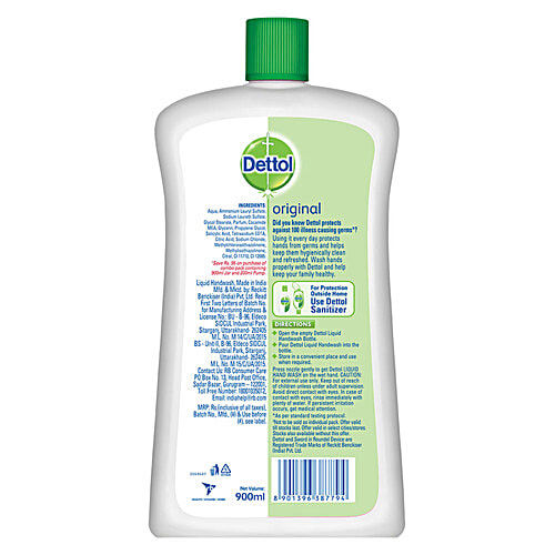 Buy Dettol Hand Wash Original 900 Ml Bottle Online At Best Price