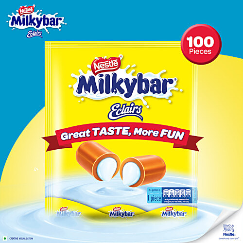 Buy Nestle Chocolate Milky Bar Eclairs 320 Gm Pouch Online At Best