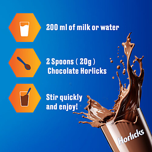 Horlicks Chocolate Delight Flavour Nutrition Drink, 500 g Jar 