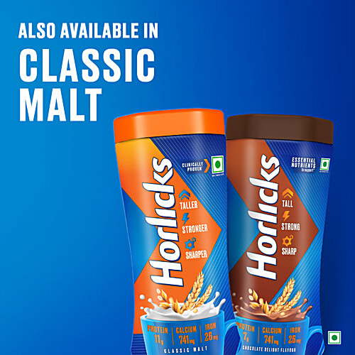 Horlicks Chocolate Delight Flavour Nutrition Drink, 500 g Jar 