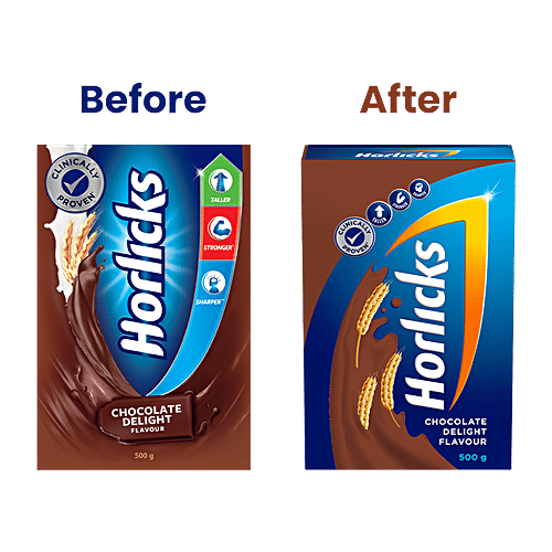 Horlicks Health & Nutrition Drink - Chocolate Flavour, 500 g Carton 