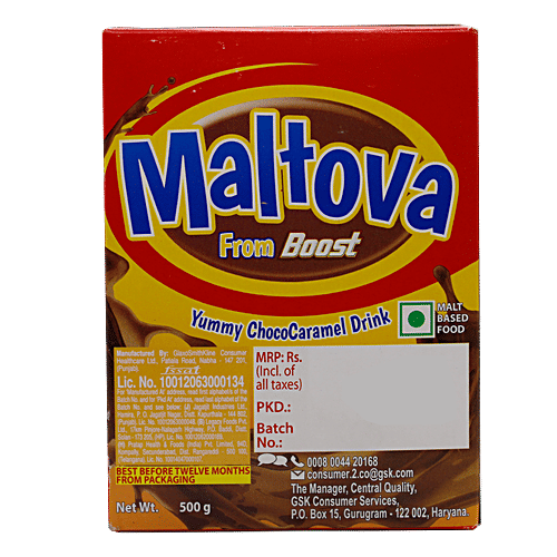 Maltova Nutrition Drink - Choco Caramel, 500 g Carton 