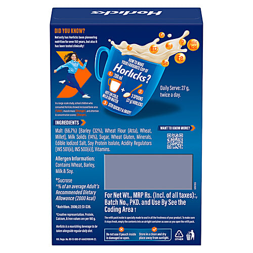 Horlicks Nutrition Drink, 1 kg Refill Pack 
