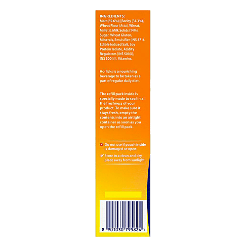 Horlicks Health & Nutrition Drink - Classic Malt, 500 g Carton 