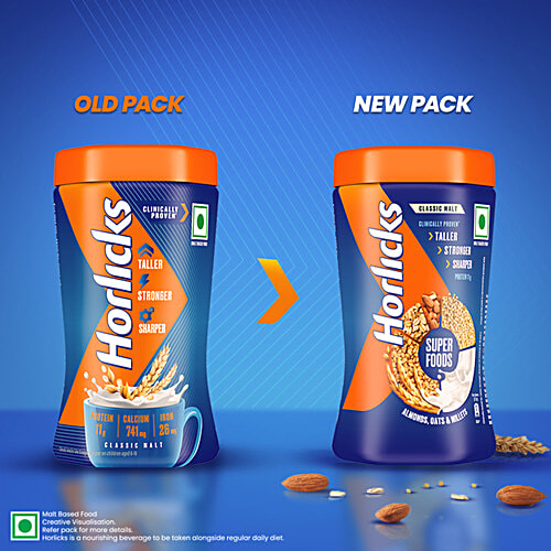 Horlicks Nutrition Drink, 200 g Jar Contains Vital Nutrients