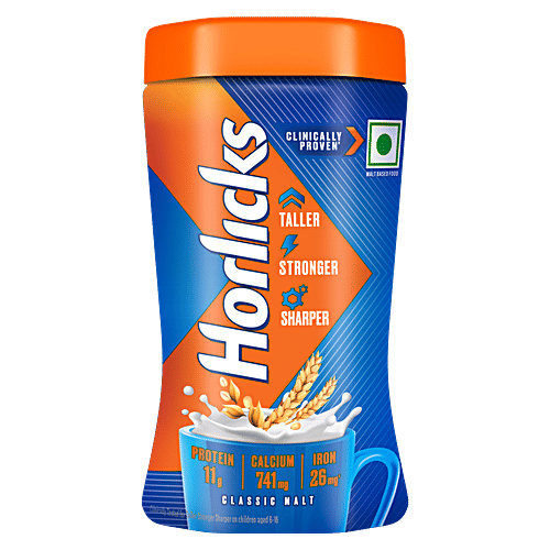 Horlicks Nutrition Drink, 200 g Jar Contains Vital Nutrients