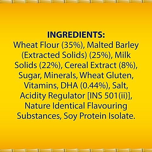 Horlicks Junior Nutrition Drink - Original Flavour, Stage 2, 4-6 Years, 500 g Carton With DHA & Nutrients, For Brain Development