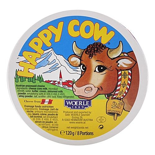 Happy Cow Cheese - Regular, 120 g Box 