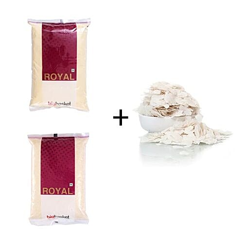 bb Combo bb Royal Thin Poha 1Kg + Besan Flour + Ordinary Sooji (Each 1kg), Combo 3 Items 