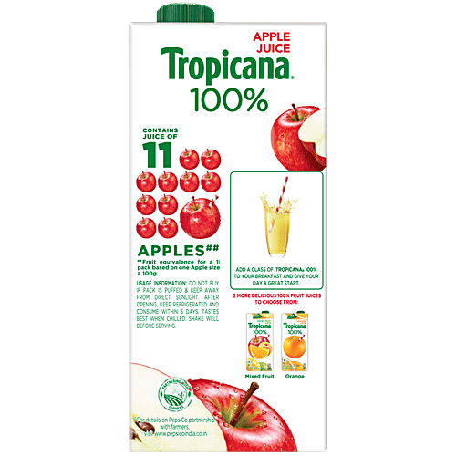 Tropicana Apple Juice, 2x1 L Multipack 