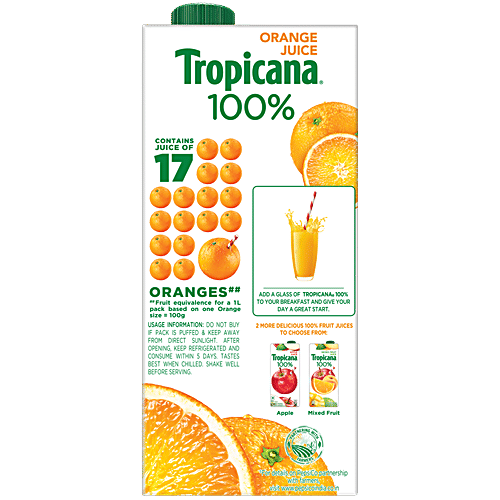 Tropicana Orange Juice, 2x1 L Multipack 