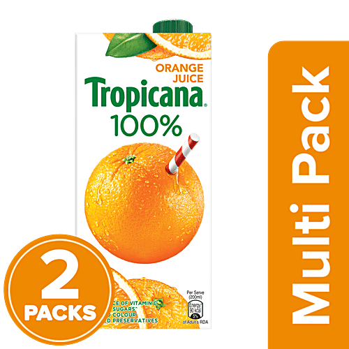 Tropicana Orange Juice, 2x1 L Multipack 