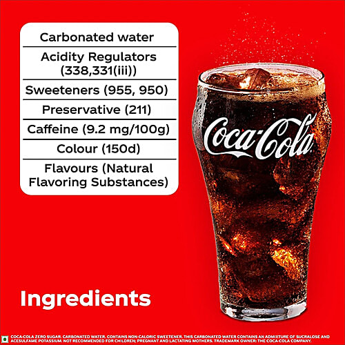 Coca-Cola Coke Zero Soft Drink - No Sugar, 6x300 ml (Multipack) 