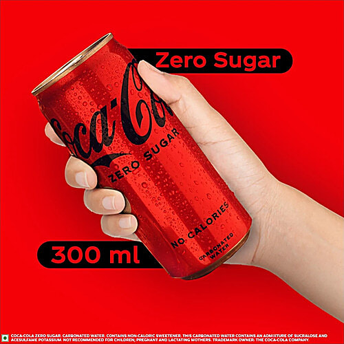 Coca-Cola Coke Zero Soft Drink - No Sugar, 6x300 ml (Multipack) 