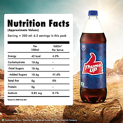 Thums Up Soft Drink, 2x1.25 L Multi Pack 