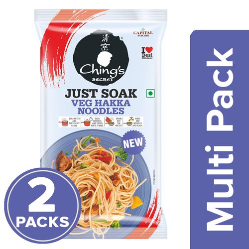 Chings Hakka Noodles - Veg, 2x140 g Multi Pack 