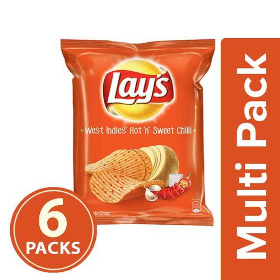 Lays Hot & Sweet Chilli, 6x24 g Multipack
