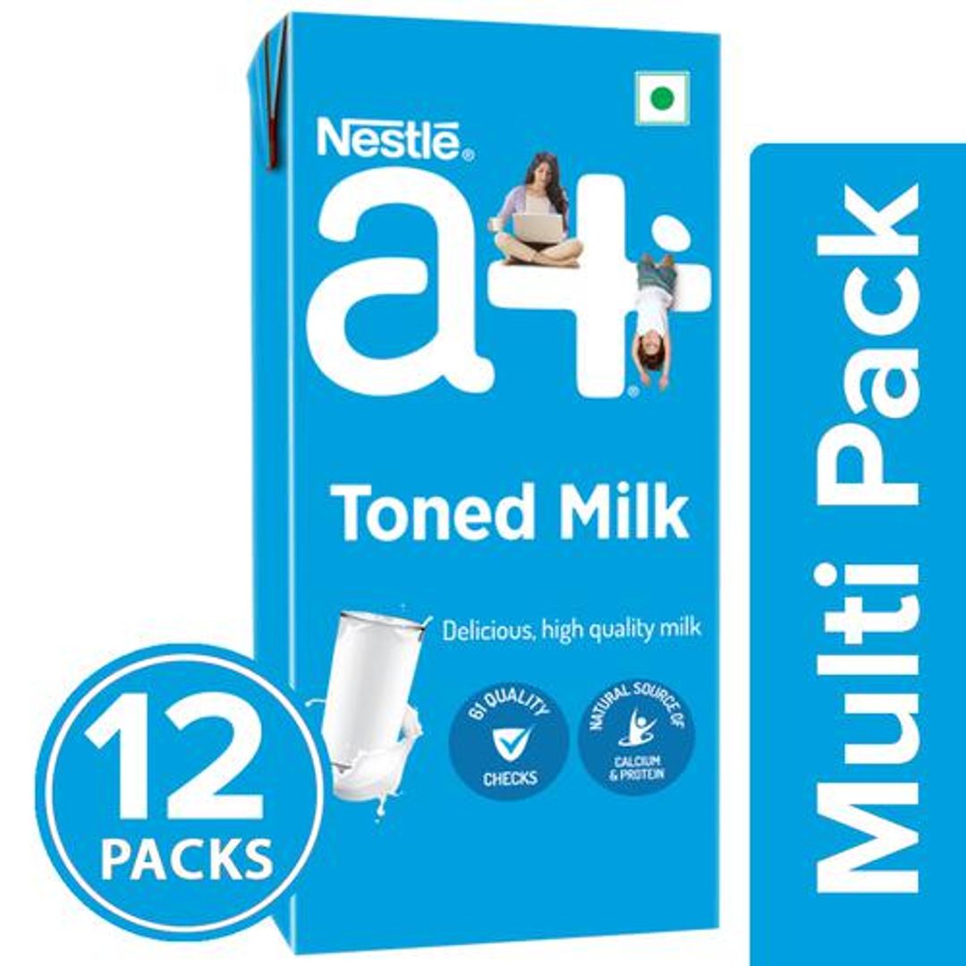 Nestle A+ Nourish Toned Milk, 12x1 L Multipack